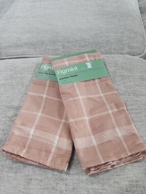 NWT 2 Figmint Kitchen Towels 100% Cotton